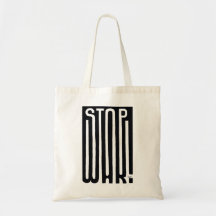 Stop War Hippie ActivistCotton Bag