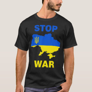 Stop War I Stand With Ukraine Flag Support Ukraine T-Shirt