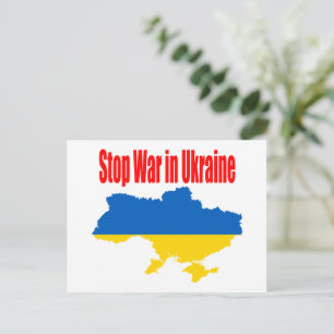 stop war in Ukraine Postcard