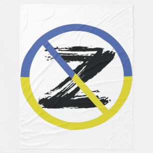 Stop war in Ukraine Throw Pillow Fleece Blanket