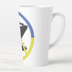 Stop war in Ukraine Throw Pillow Latte Mug