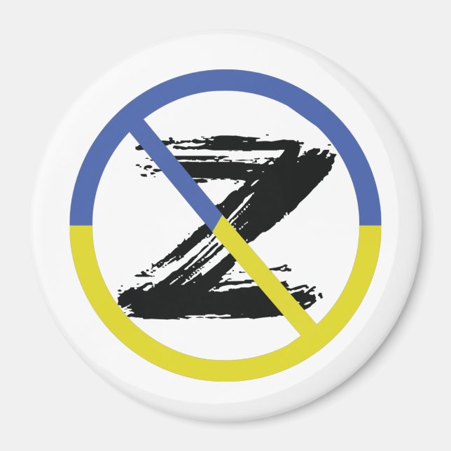 Stop war in Ukraine Throw Pillow Magnet (Front)