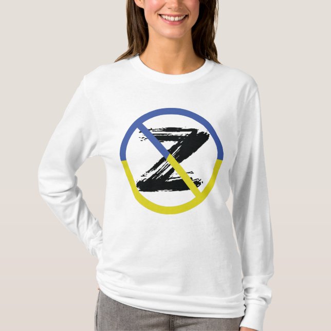 Stop war in Ukraine Throw Pillow T-Shirt (Front)