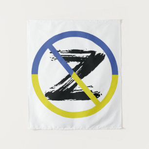 Stop war in Ukraine Throw Pillow Tapestry