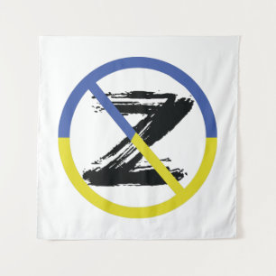 Stop war in Ukraine Throw Pillow Tapestry