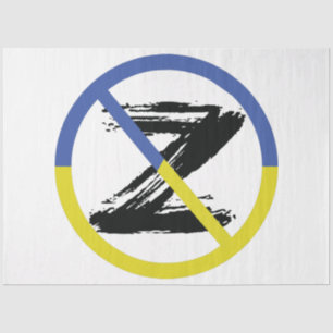 Stop war in Ukraine Throw Pillow Tissue Paper