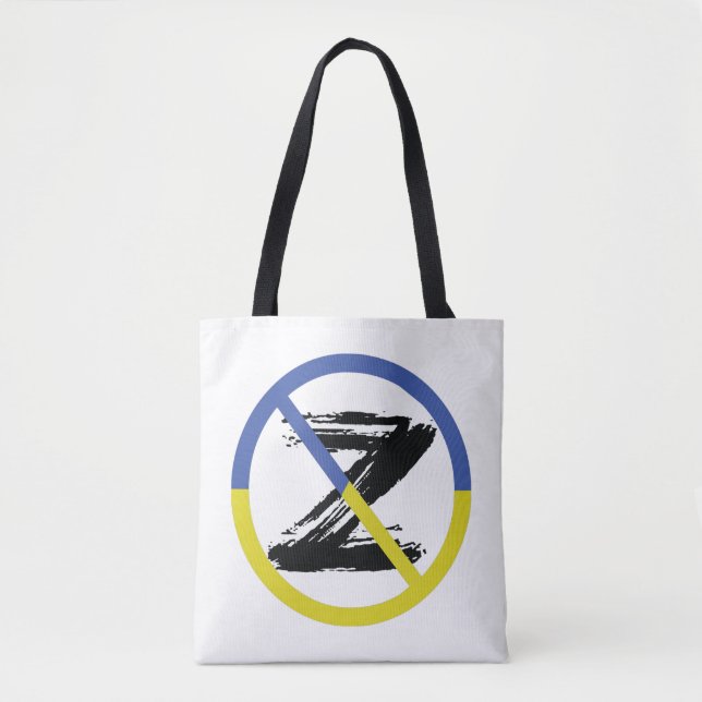Stop war in Ukraine Throw Pillow Tote Bag (Front)