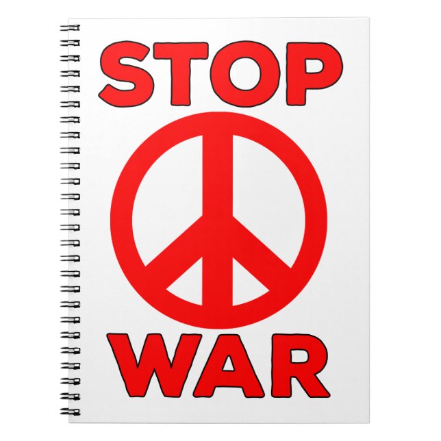 Stop War Notebook (Front)