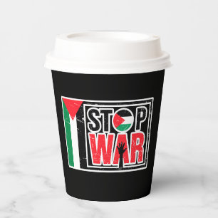 Stop War - Palestinian Lives Matter - Freedom Free Paper Cups