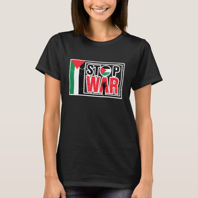 Stop War - Palestinian Lives Matter - Freedom Free T-Shirt (Front)