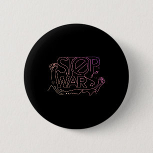 Stop War Peace Activist Outfit Women Anti-war Prot 6 Cm Round Badge