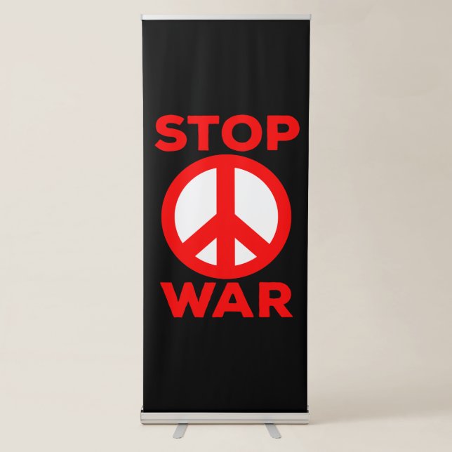 Stop War Retractable Banner (Front)
