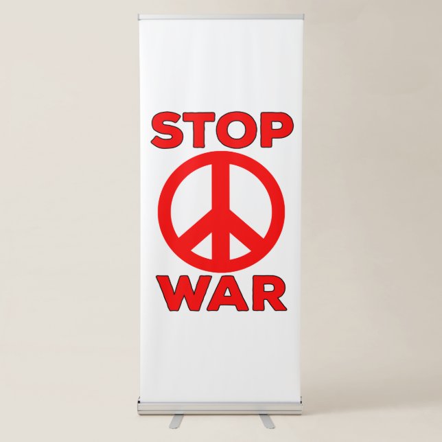 Stop War Retractable Banner (Front)