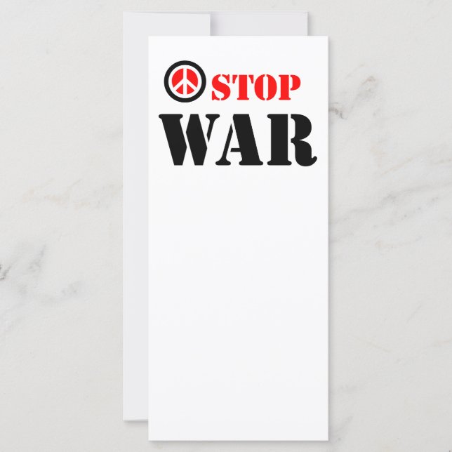 Stop war slogan (Front)