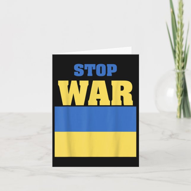 Stop War - Ukraine  Card (Front)
