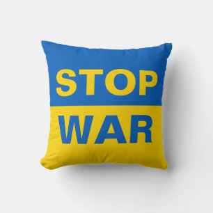 Stop War Ukraine Ukrainian Cushion