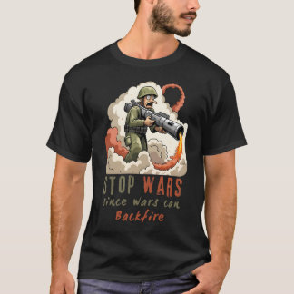 Stop Wars -dgn.1  by Maaya_Prints, Men's T-Shirt