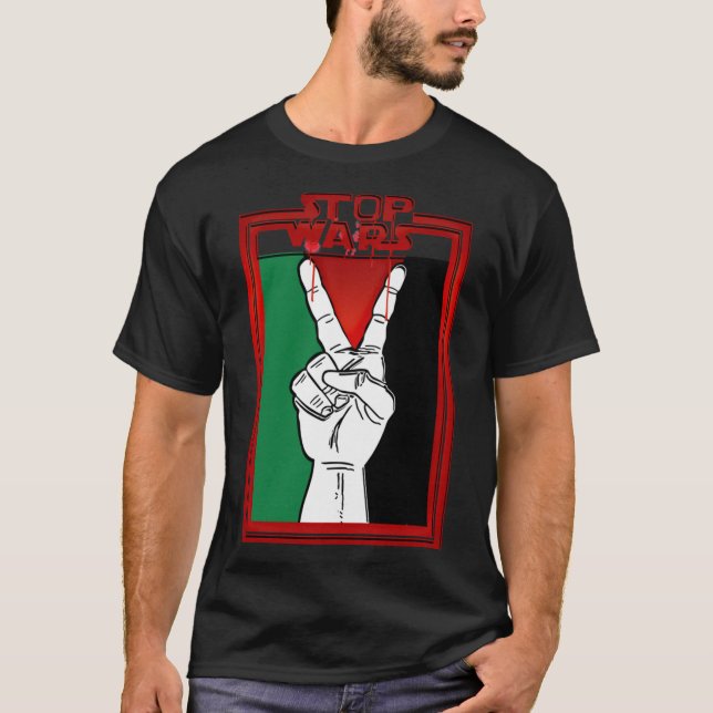 Stop Wars Palestine Essential T-Shirt (Front)