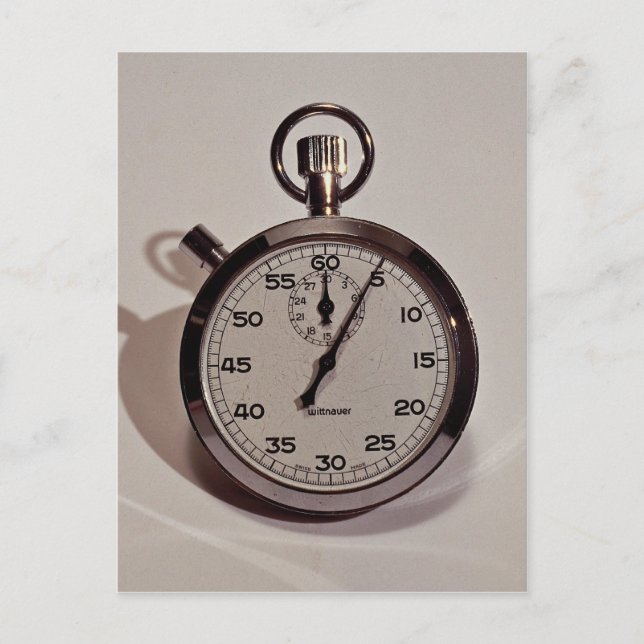 Stop watch postcard (Front)