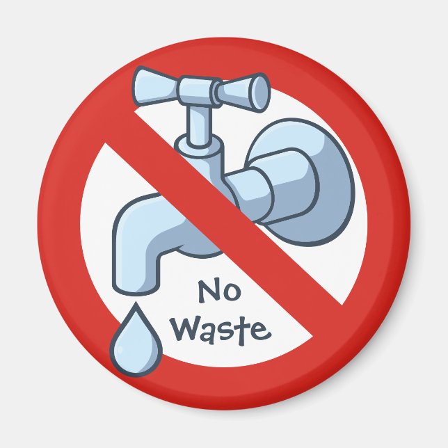 Stop Water Waste Magnet (Front)