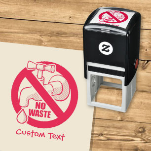 Stop Water Waste Self-inking Stamp