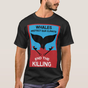 Stop Whale Hunting   Ban Whaling Marine Protection T-Shirt