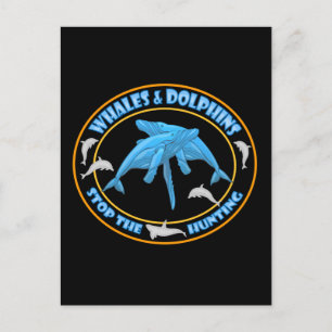Stop Whale Hunting Postcard