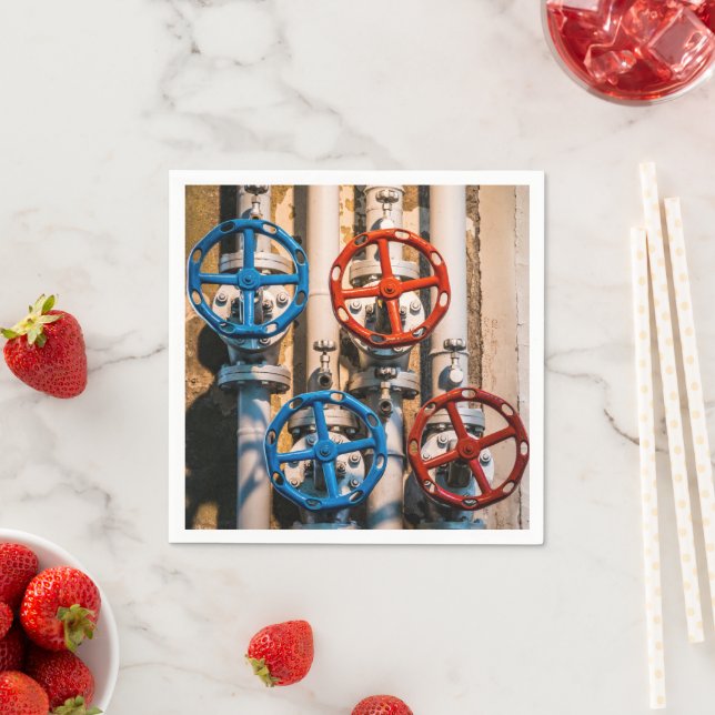 Stopcock in the Schiffbau, Zurich Napkin (Insitu)