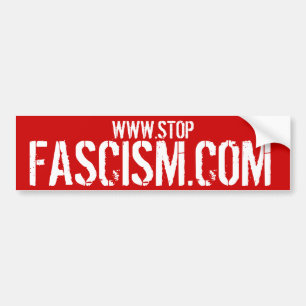 STOPFASCISM.COM - Stop Fascism Bumper Sticker