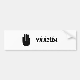 StopHand, y't'h Bumper Sticker