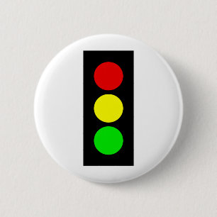 Stoplight 6 Cm Round Badge