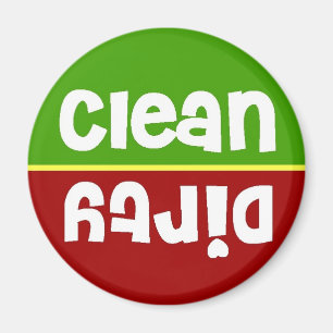 Stoplight Clean Dirty Dishwasher Magnet
