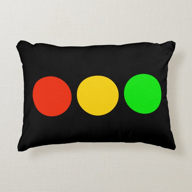 Stoplight Colours Decorative Cushion (Front)