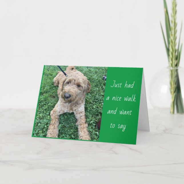 STOPPED BY *COUSIN* TO SAY *HAPPY BIRTHDAY" CARD (Front)