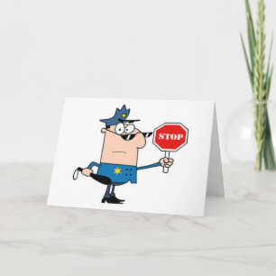 STOPPED BY THE COP HAPPY 16th BIRTHDAY Card