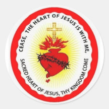 Stopper Sign / Shield Sacred Heart of Jesus