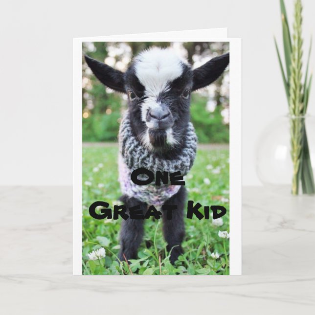 STOPPING BY ON *12th** BIRTHDAY to ONE GREAT "KID" Card (Front)