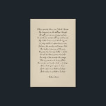 Stopping by Woods on a Snowy Evening, Robert Frost Canvas Print<br><div class="desc">A canvas art print of the poem Stopping by Woods on a Snowy Evening by Robert Frost.</div>