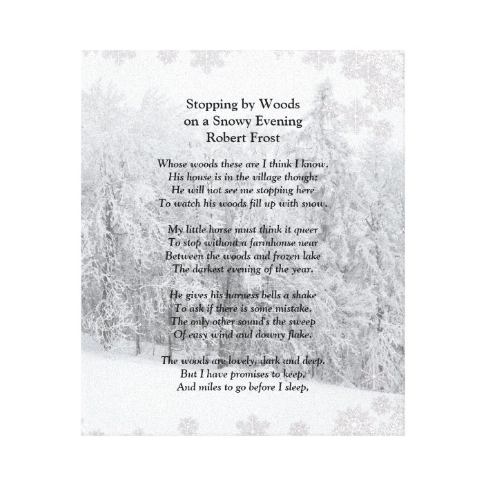 stopping-by-woods-snowy-evening-robert-frost-poem-canvas-print-zazzle