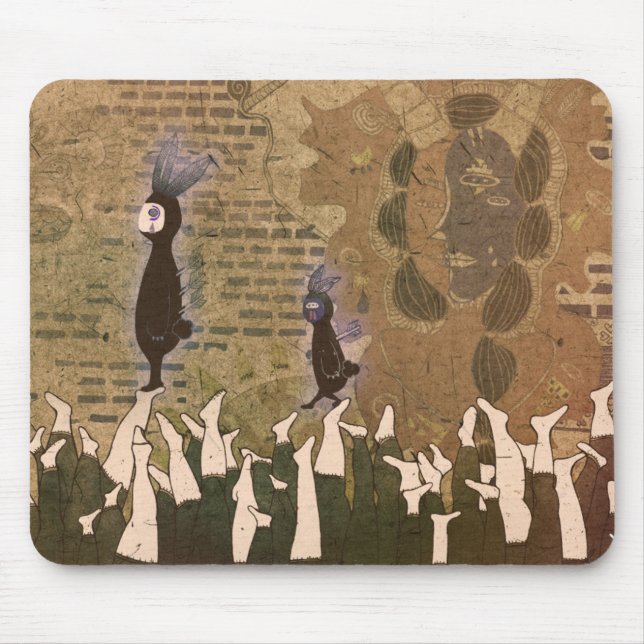 Stopping the footsteps 2012 mouse mat (Front)