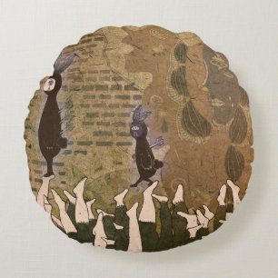 Stopping the footsteps 2012 round cushion