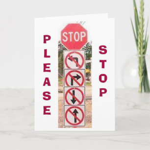 STOPSIGN/SIGNS HUMOR FOR I LOVE YOU CARD ANY TIME