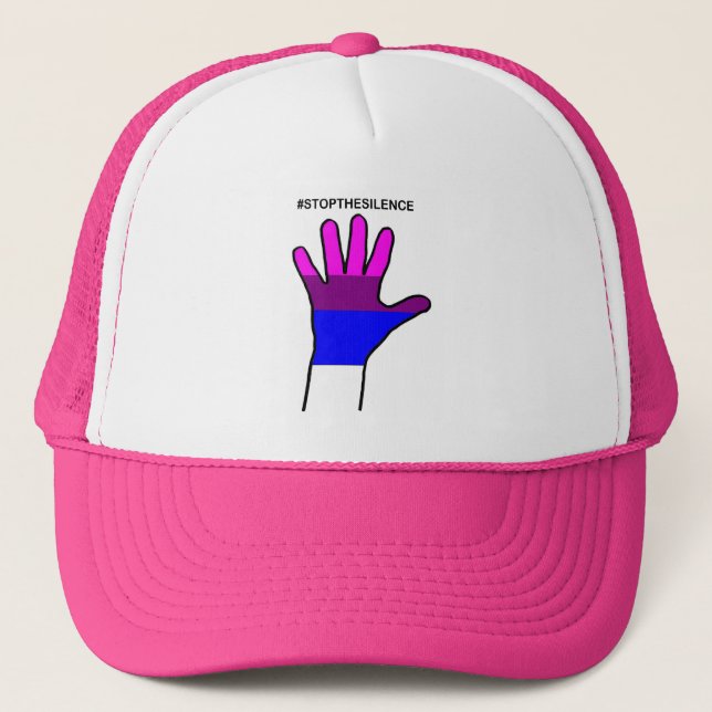 stopthesilence bi trucker hat (Front)