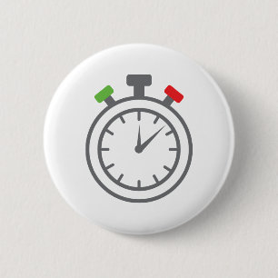 stopwatch - alarm timer 6 cm round badge