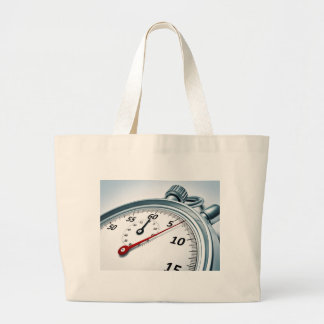 stopwatch large tote bag