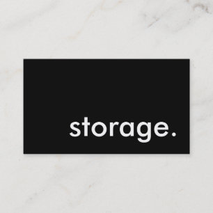 storage. business card