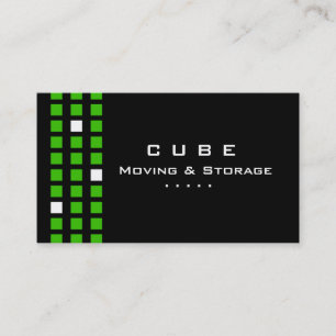Storage Business Card Box Black White Green