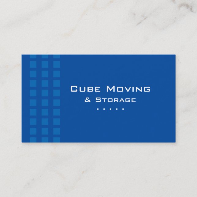 Storage Business Card Box Blue (Front)