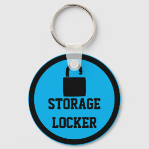 Storage Locker Blue Key Ring