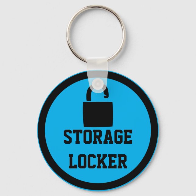 Storage Locker Blue Key Ring (Front)